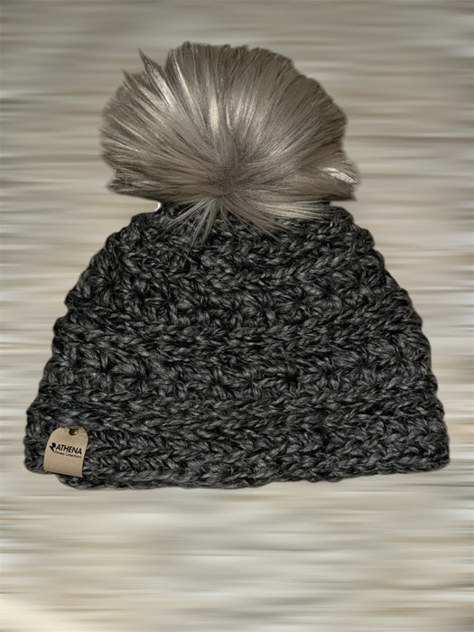 Grey Speckled Winter Beanie