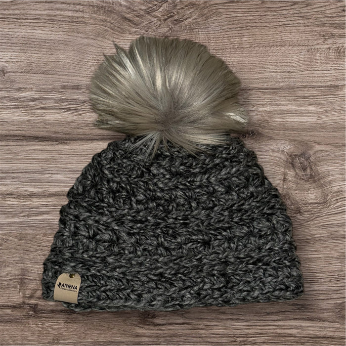 Grey Speckled Winter Beanie