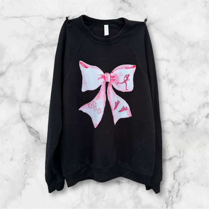 Pink Bow 🎀 Fitness Sweatshirt