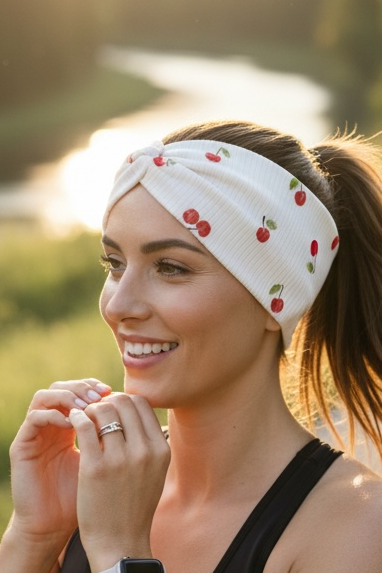 Cherry Running Headband