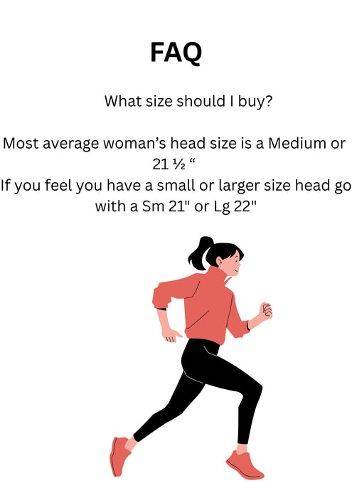 image of a runner and text of what size to buy
