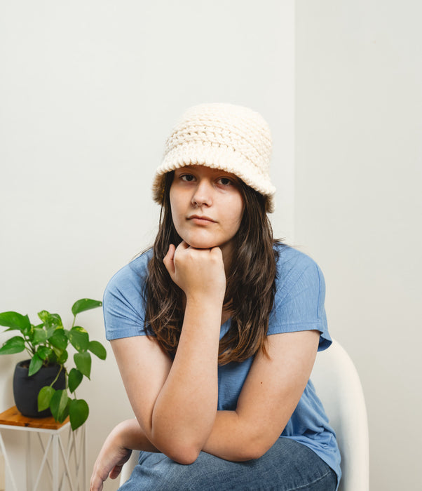 Creamsicle Crochet Bucket Hat