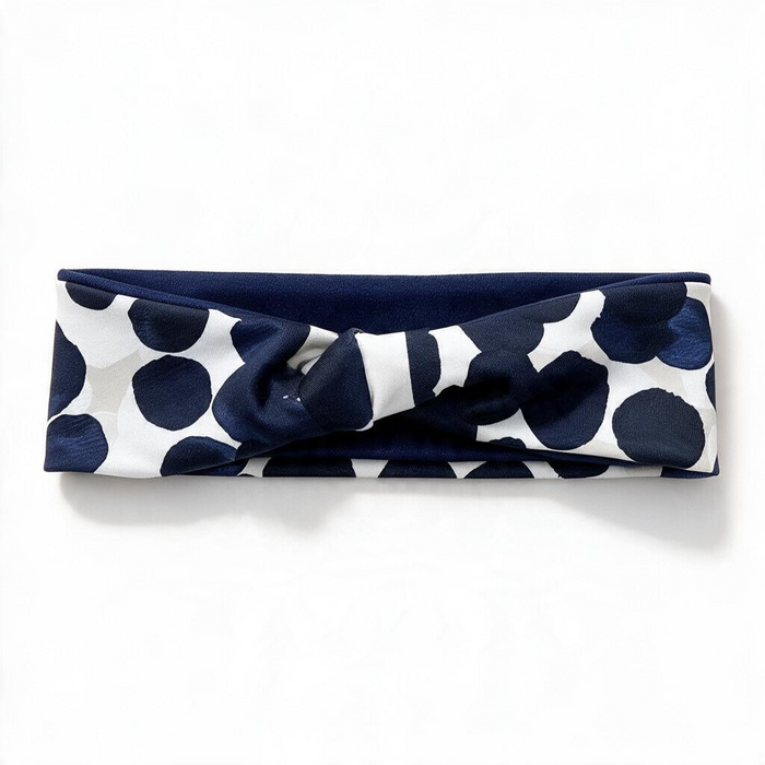 Blue Circles Nonslip Running Headband