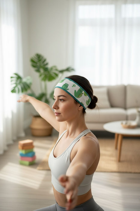 Cactus Cat Running Headband