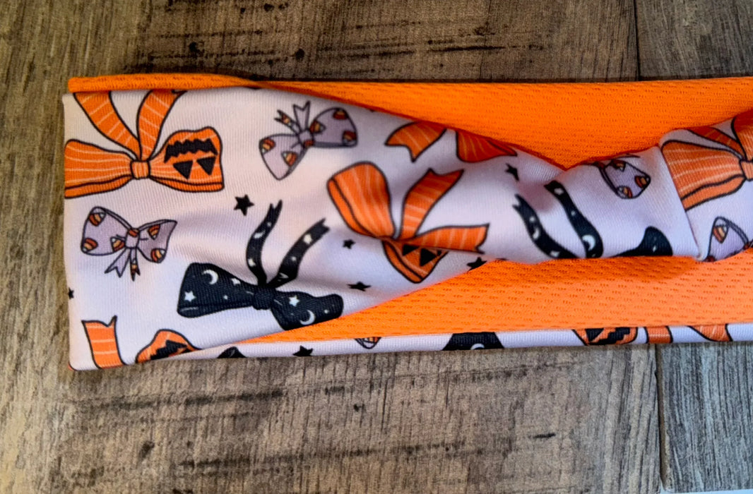 Halloween Bows Workout Headband
