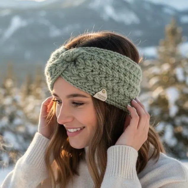 Solid Green Ear Warmer