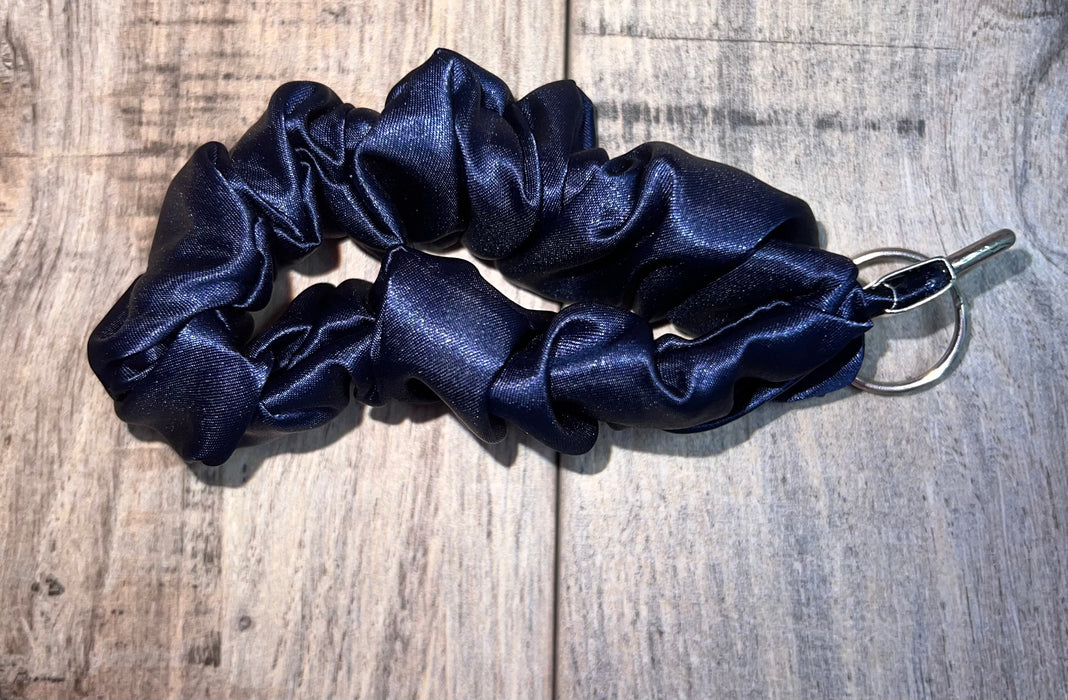 Blue Key Chain Scrunchie