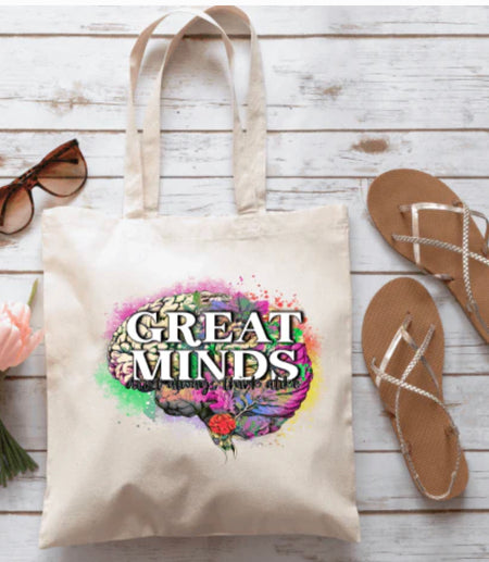 Great Minds Mental Health Tote Bag | Athena Fitness Collections