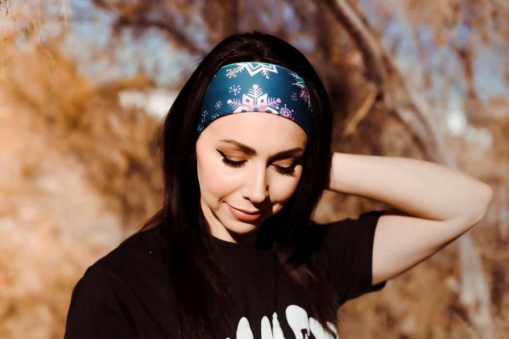 Snowflake Running Headband | Running Headbands for Women