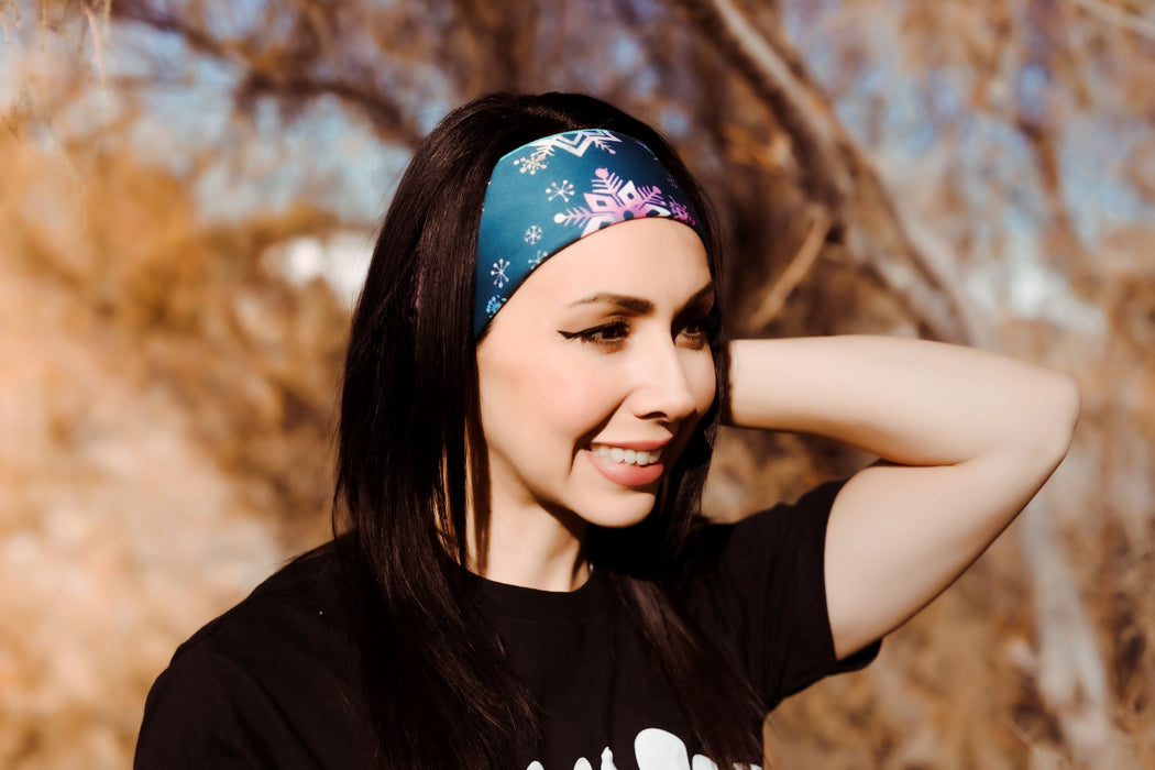 Snowflake Running Headband | Running Headbands for Women