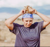 Purple Tie Dye Workout Headband | Workout Headbands for Women