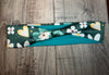 Green Hearts and Flowers Workout Headband | Athena Fitness Collections