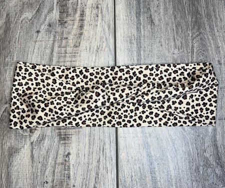 Cheetah Turban Twist Headband | Athena Fitness Collections