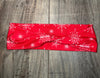 Red and White Snowflake Headband | Christmas Gifts for Runners