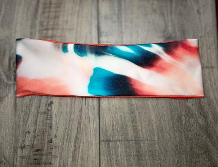 Orange Tie Dye Workout Headband | Athena Fitness Collections